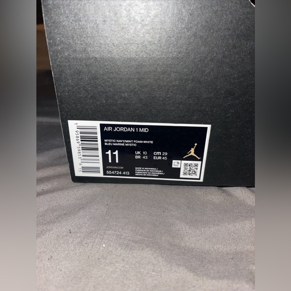 Jordan 1 Mid Mystic Navy Mint Foam main image 5